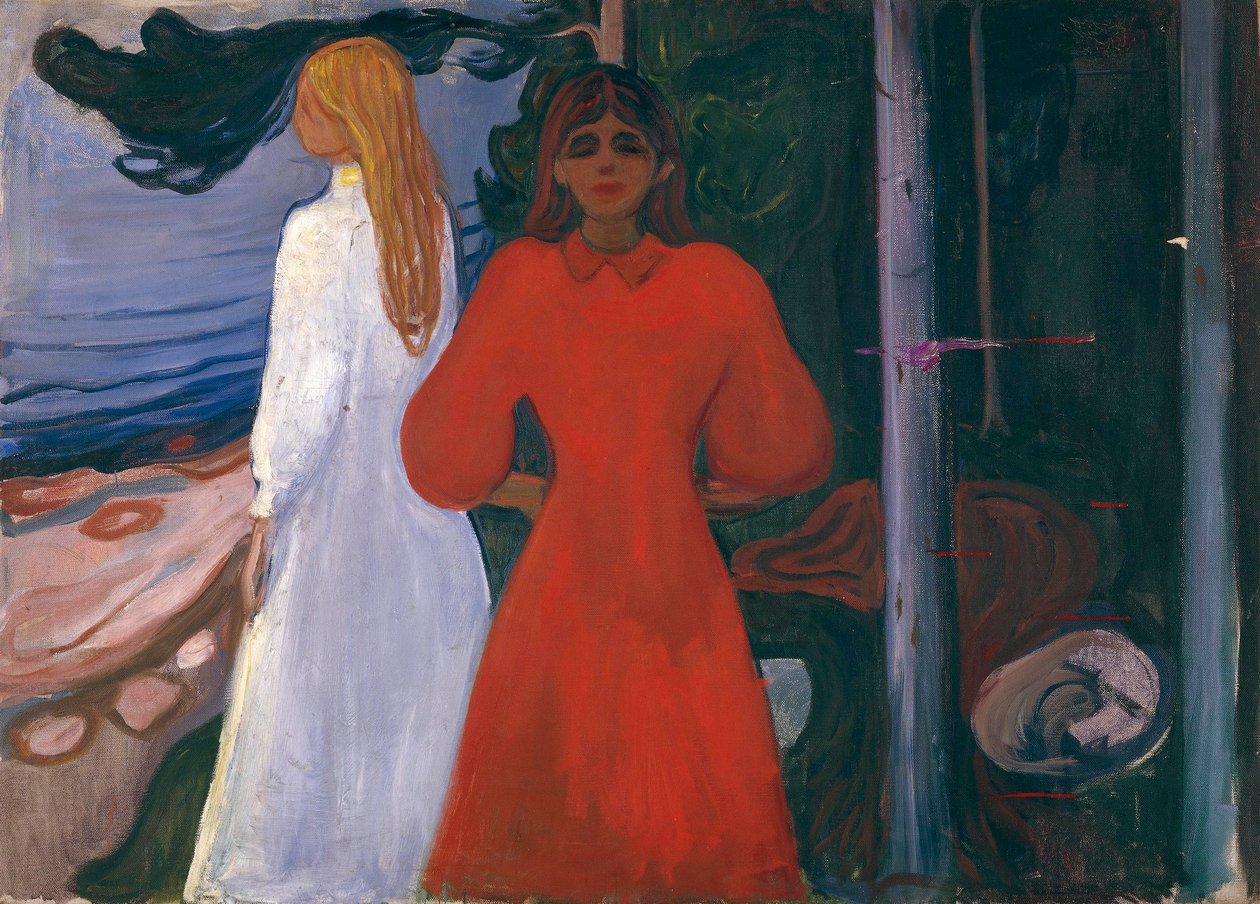 Rød og hvid af Edvard Munch
