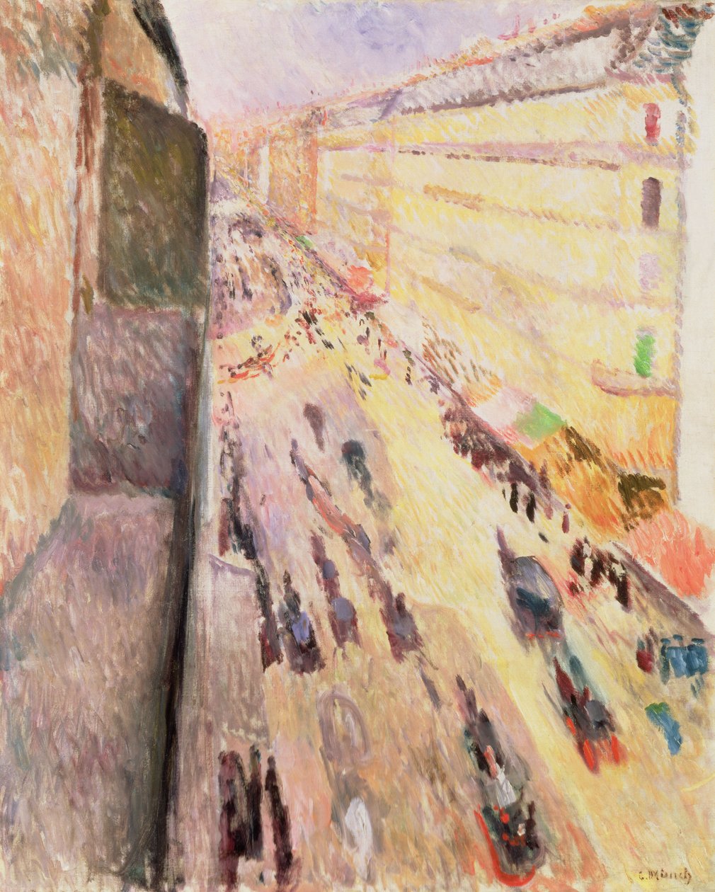 Rue de Rivoli, 1891 af Edvard Munch
