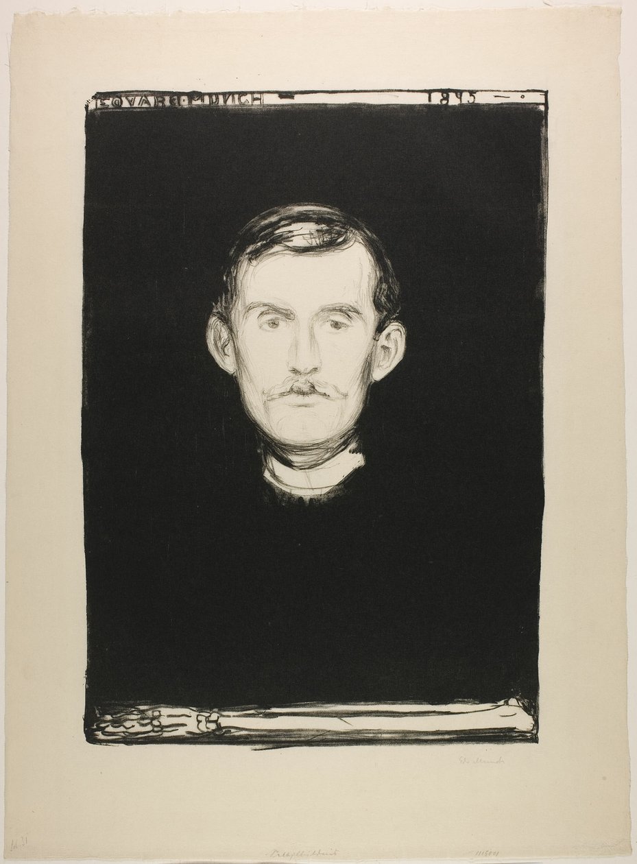 Selvportræt af Edvard Munch