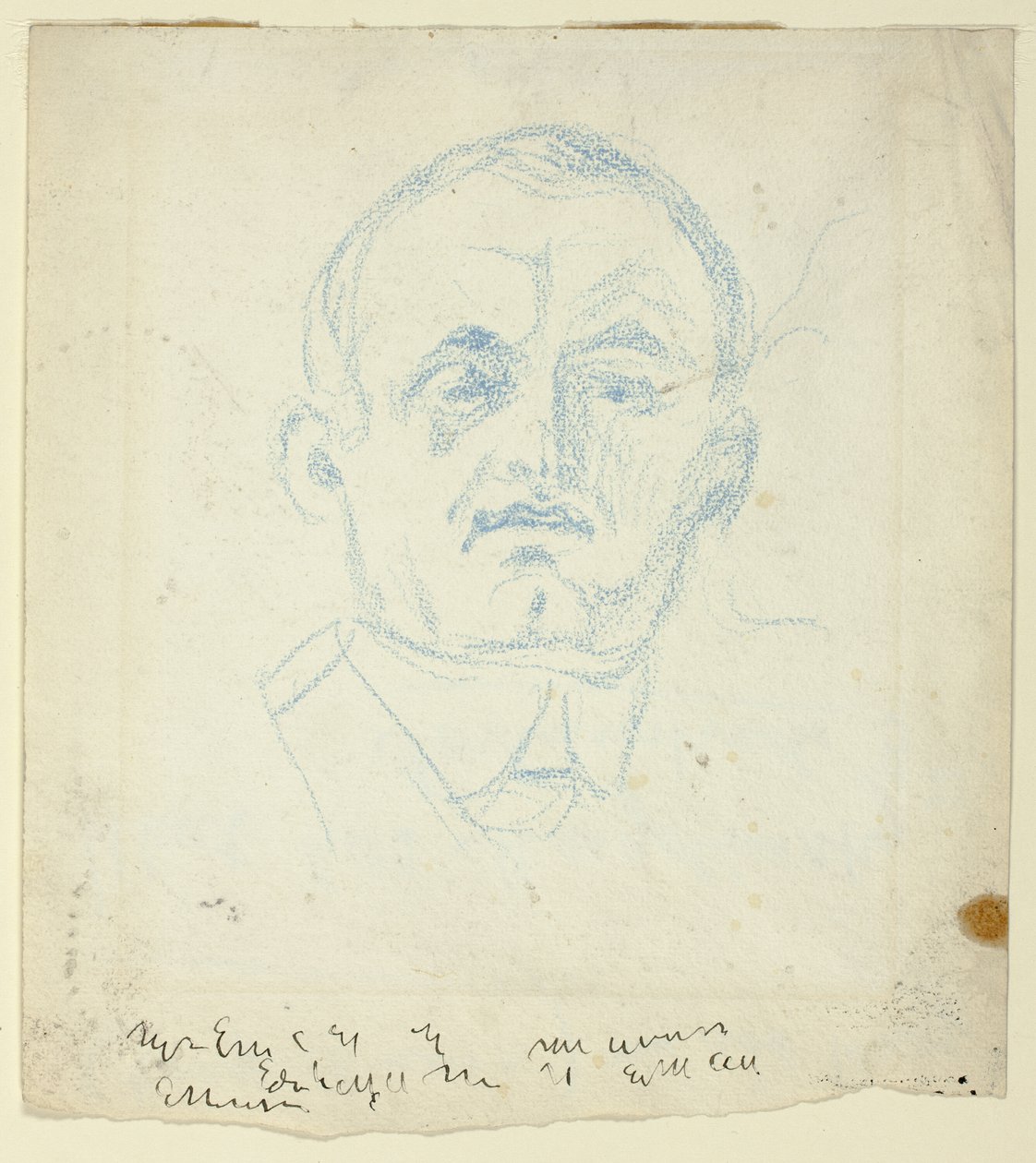 Selvportræt af Edvard Munch