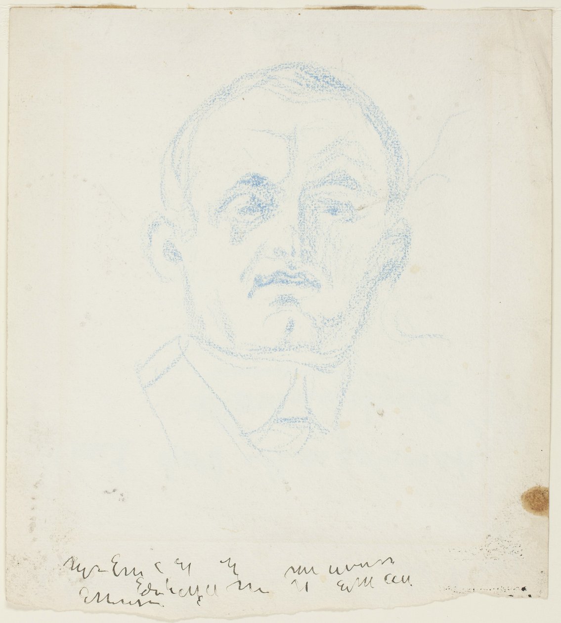Selvportræt af Edvard Munch