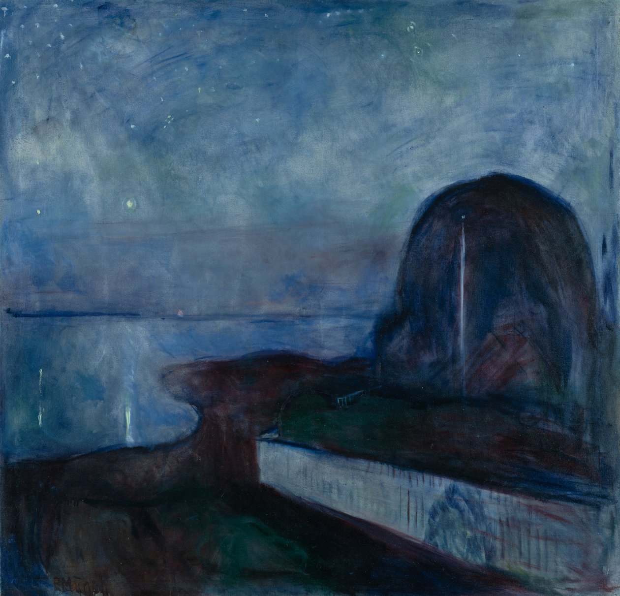 Stjerneklar nat af Edvard Munch