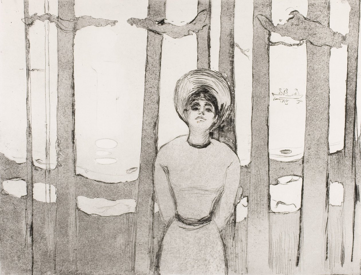 Sommernat, The Voice, 1894 af Edvard Munch