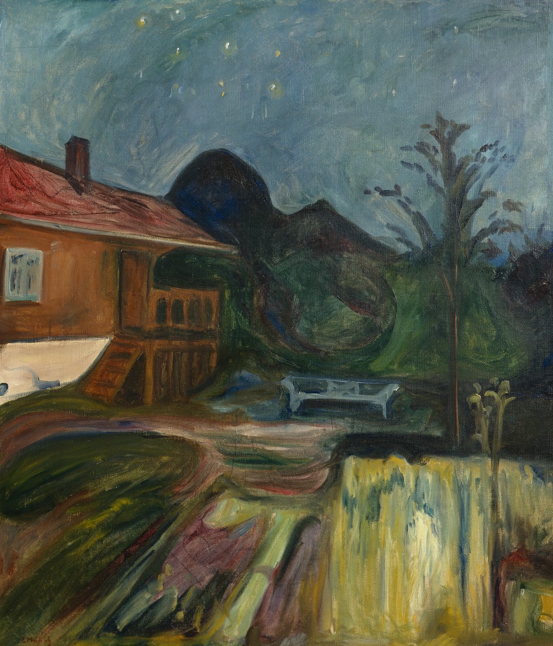 Sommernat i Åsgårdstrand af Edvard Munch