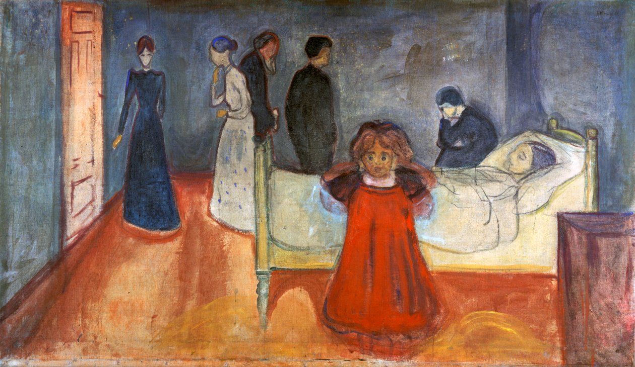 Den døde mor og barn, 1897-1899 af Edvard Munch