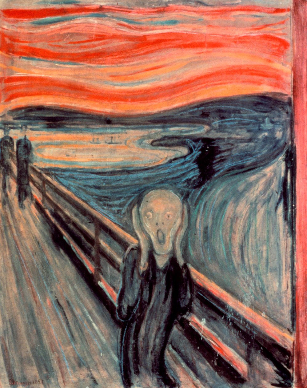 Skriget, 1893 af Edvard Munch