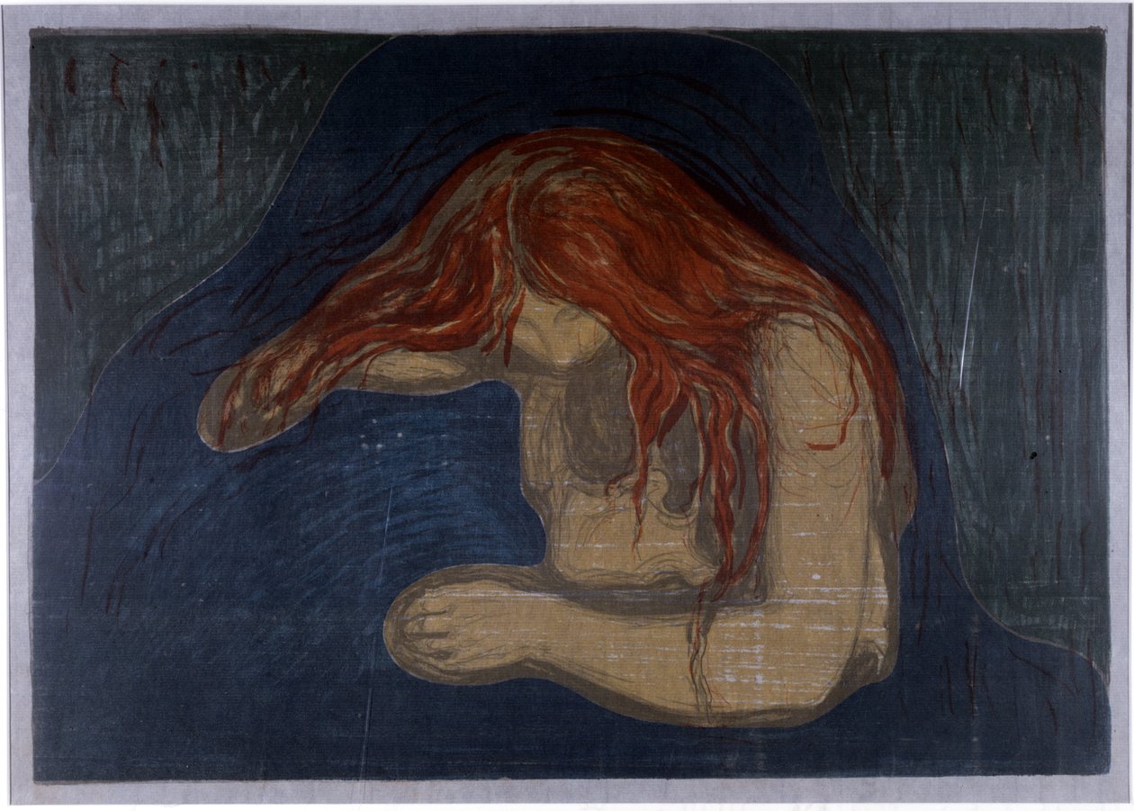 Vampyren af Edvard Munch