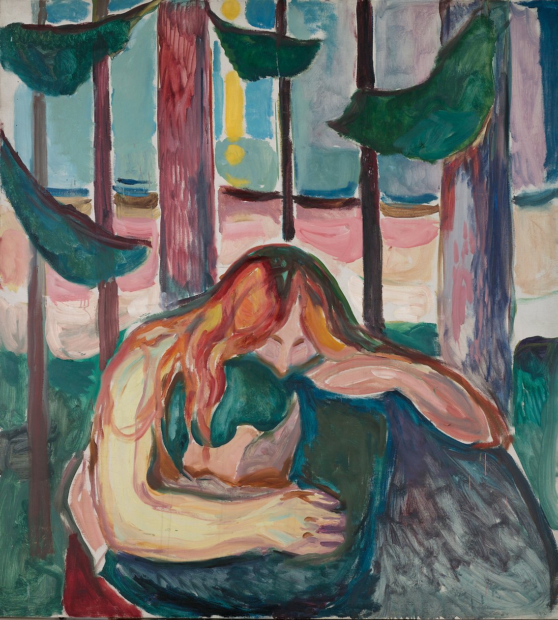 Vampyren i skoven af Edvard Munch
