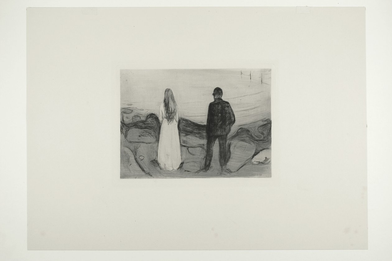 To mennesker. De ensomme af Edvard Munch