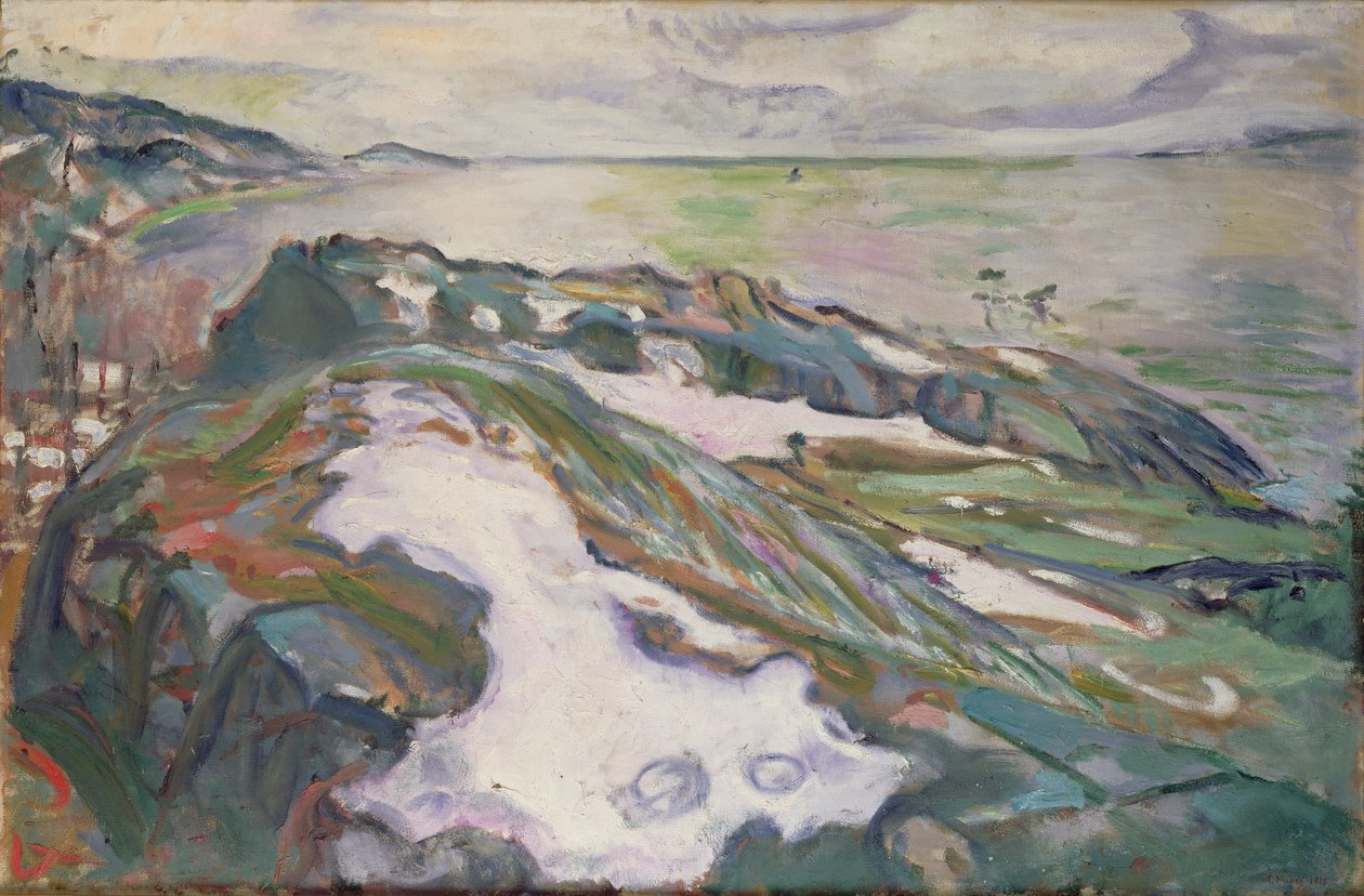 Vinterlandskab af Edvard Munch