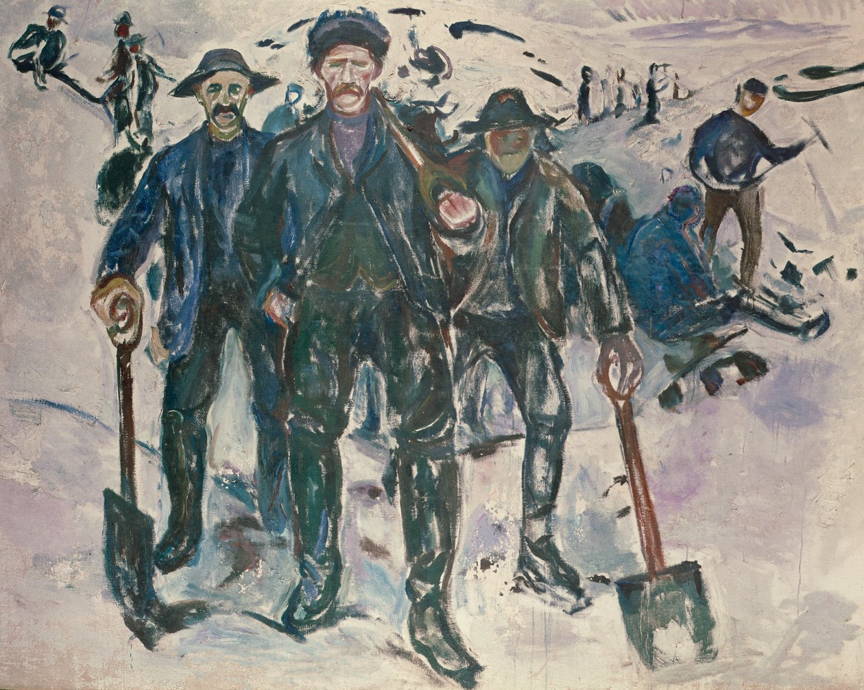 Wokere i sne af Edvard Munch