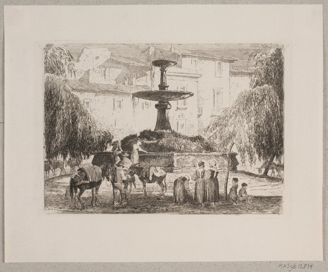 Torv i Sulmona af Edvard Petersen