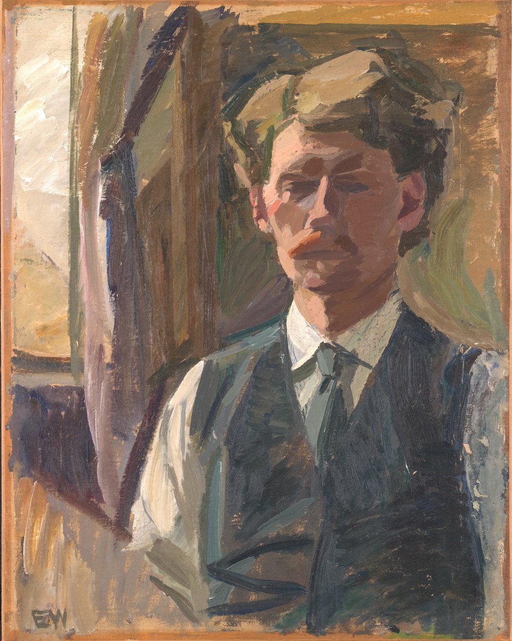 Selvportræt af Edvard Weie