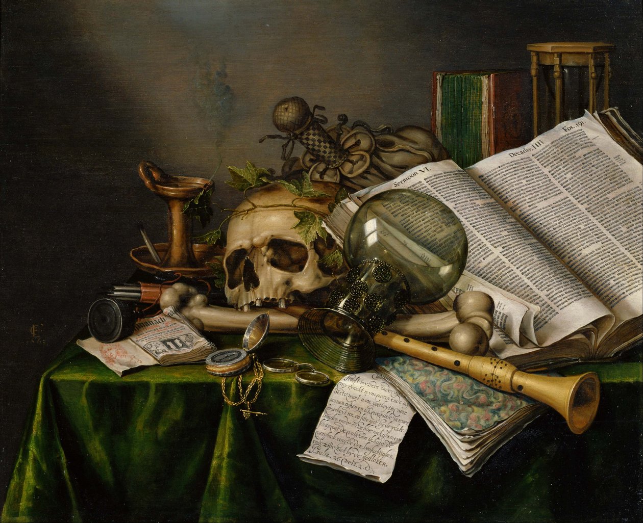 Vanitas af Edwaert Colyer or Collier