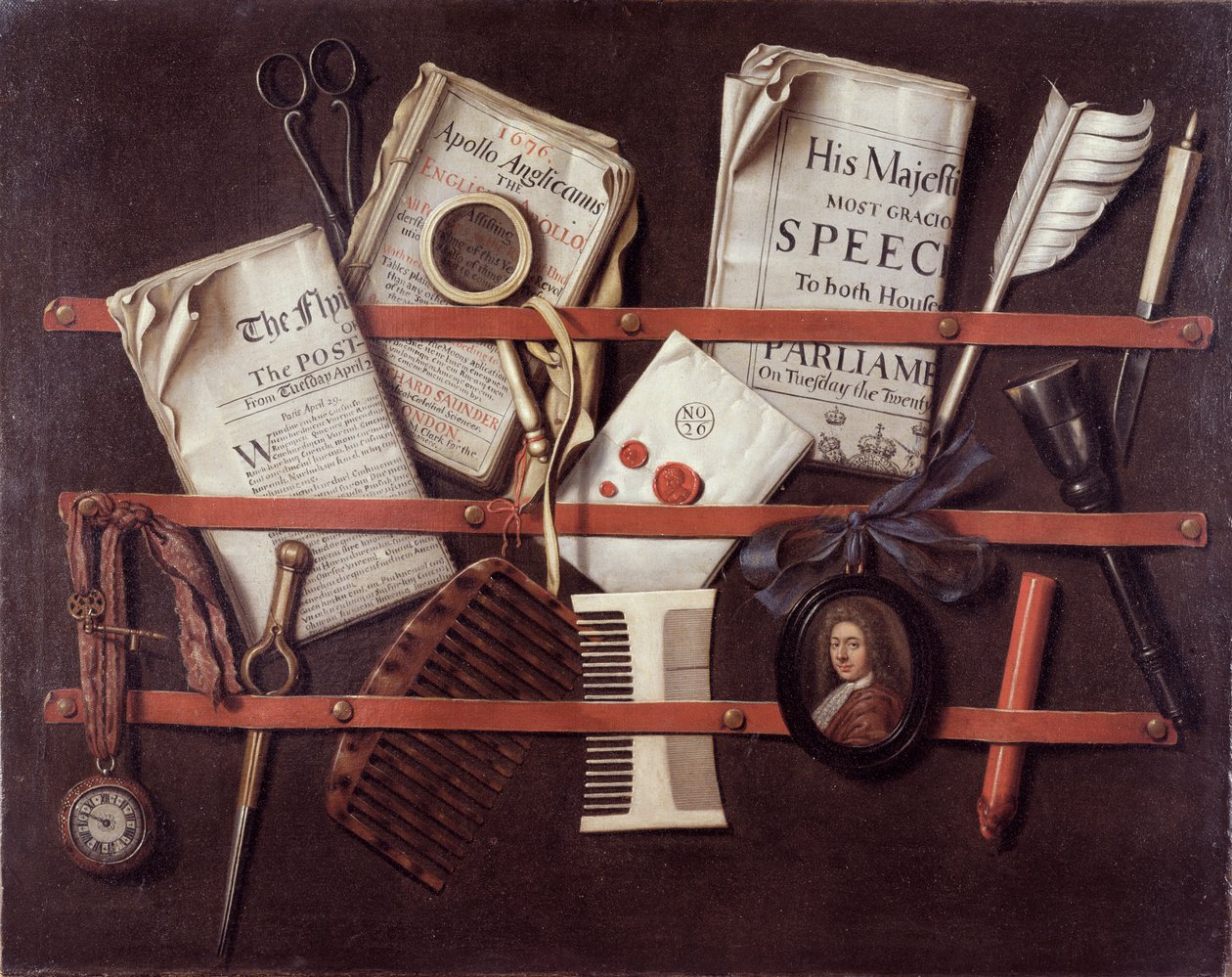 Brevstativ, c.1676 af Edwaert Colyer or Collier