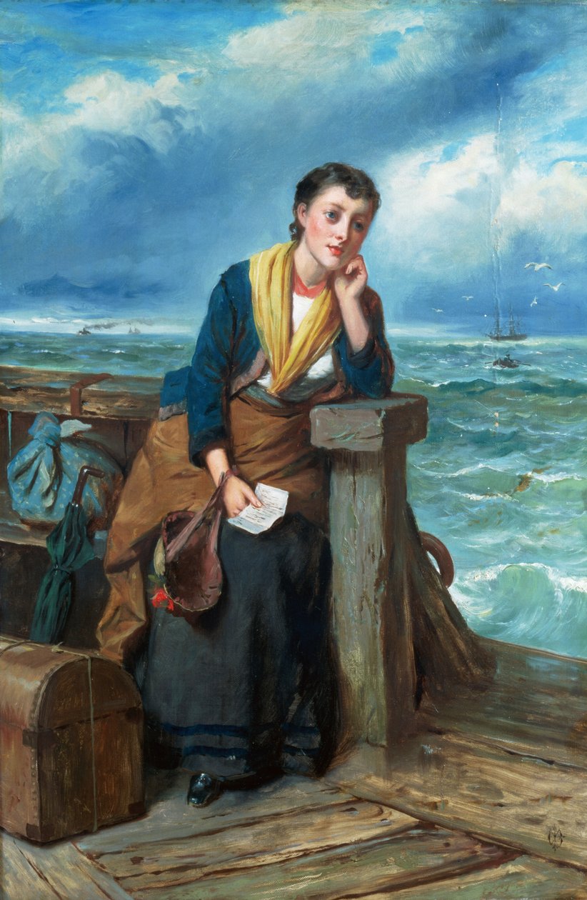Udvandreren, ca.1860 af Edward Charles Barnes