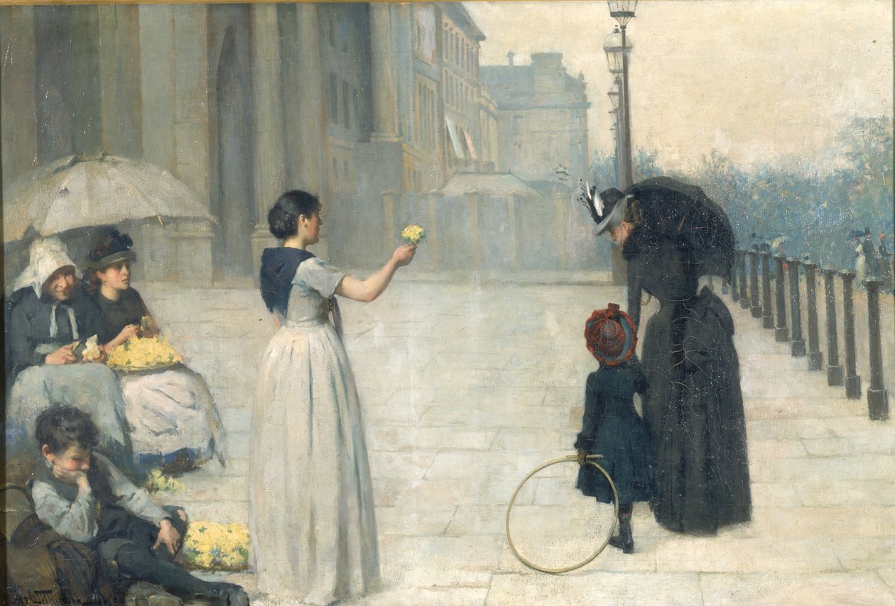 Forår - Piccadilly, 1887 af Edward Clegg Wilkinson