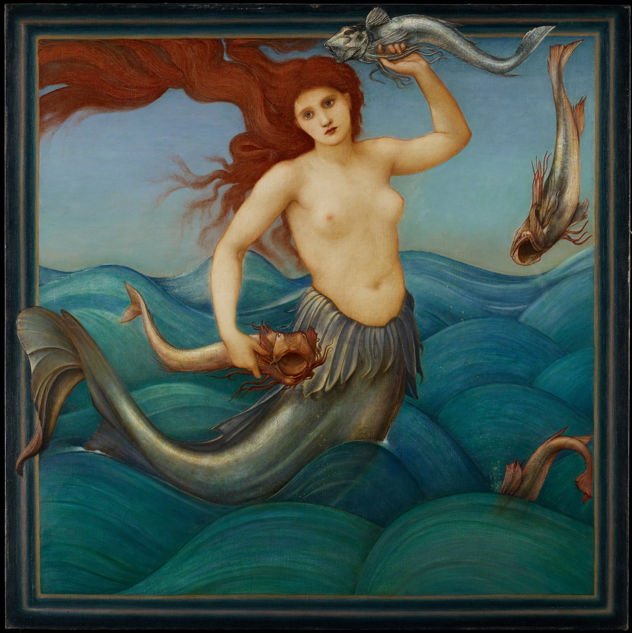 En hav-nymfe, 1881 af Edward Burne Jones