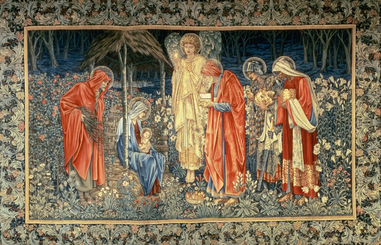 De tre kongers tilbedelse, 1907 (gobelin) af Edward Burne Jones
