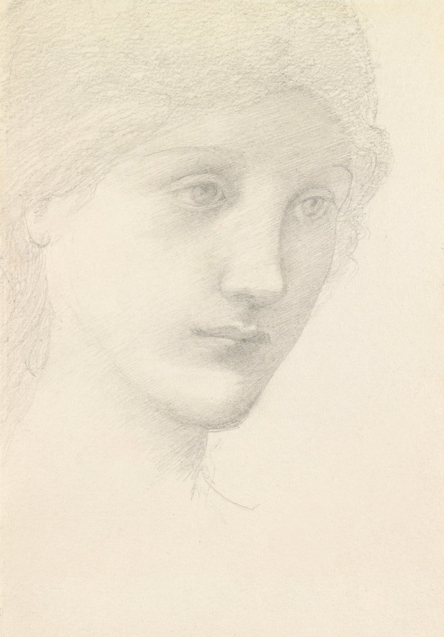 Undersøgelse til Venus i "Guddommens brande af Edward Burne Jones