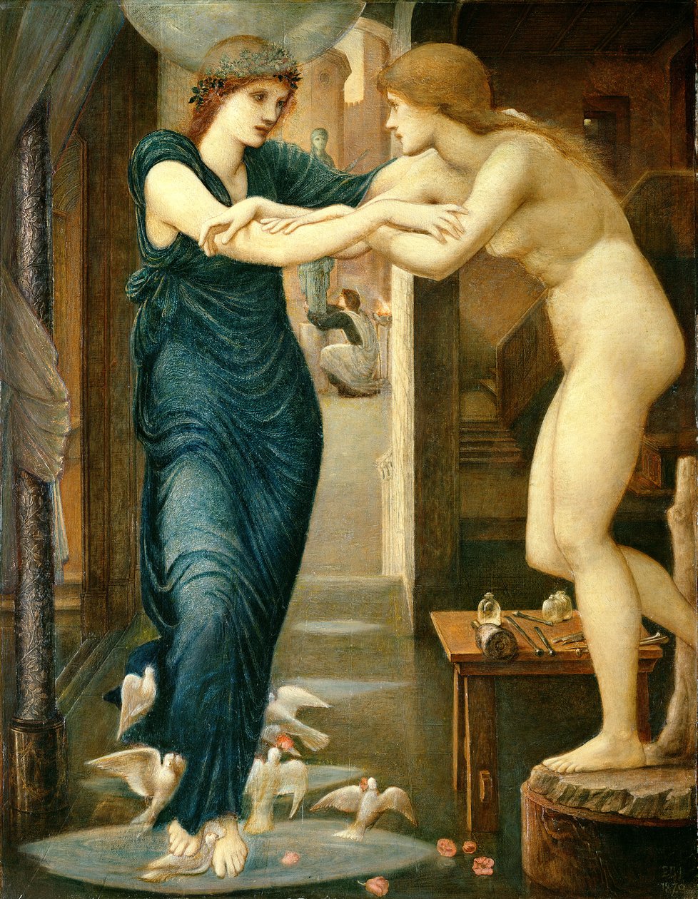 Guddommens ild, fra serien "Pygmalion og billedet", 1868-70 af Edward Burne Jones