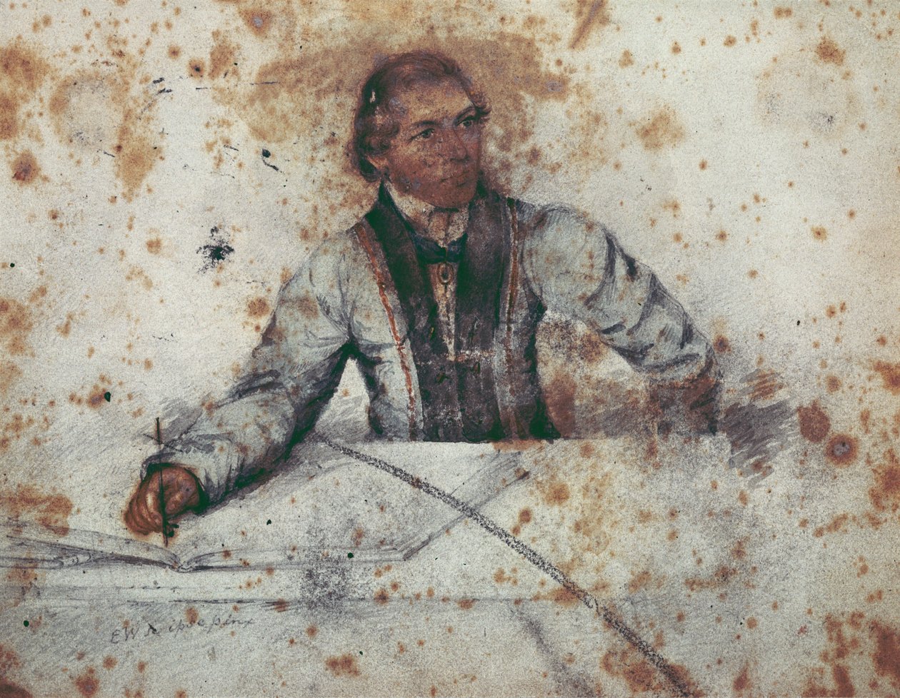 Selvportræt af Edward Ellerker Williams