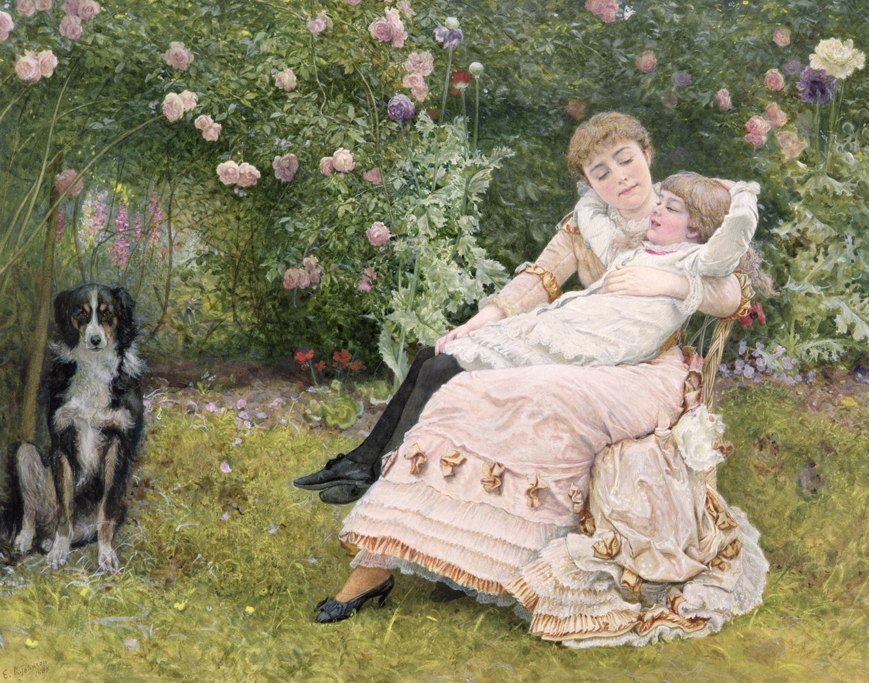 Et hvil i haven, 1900 af Edward Killingworth Johnson
