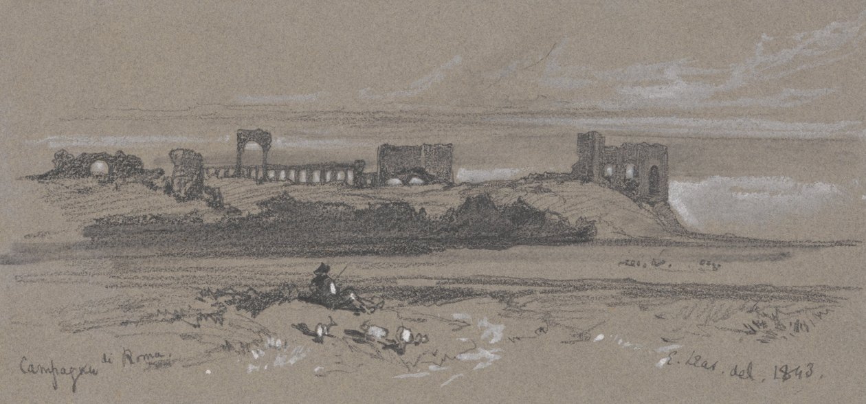 Roms landskab af Edward Lear