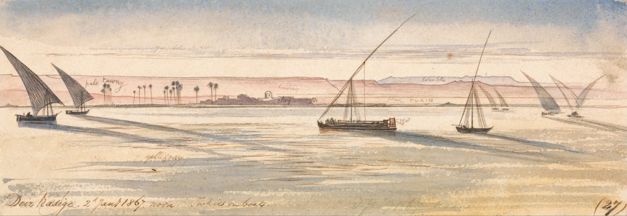 Deyr woods, middag., Januar ೨, ೧೮೬೭ (೨೭) af Edward Lear