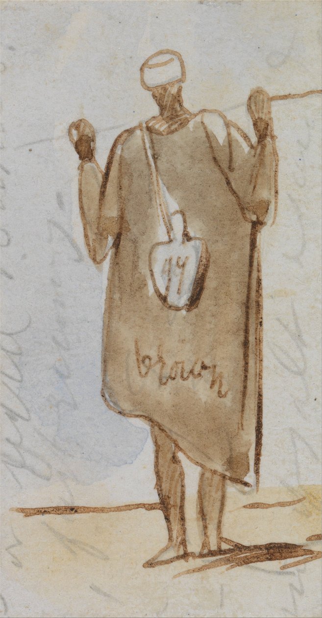 Egyptisk mand af Edward Lear