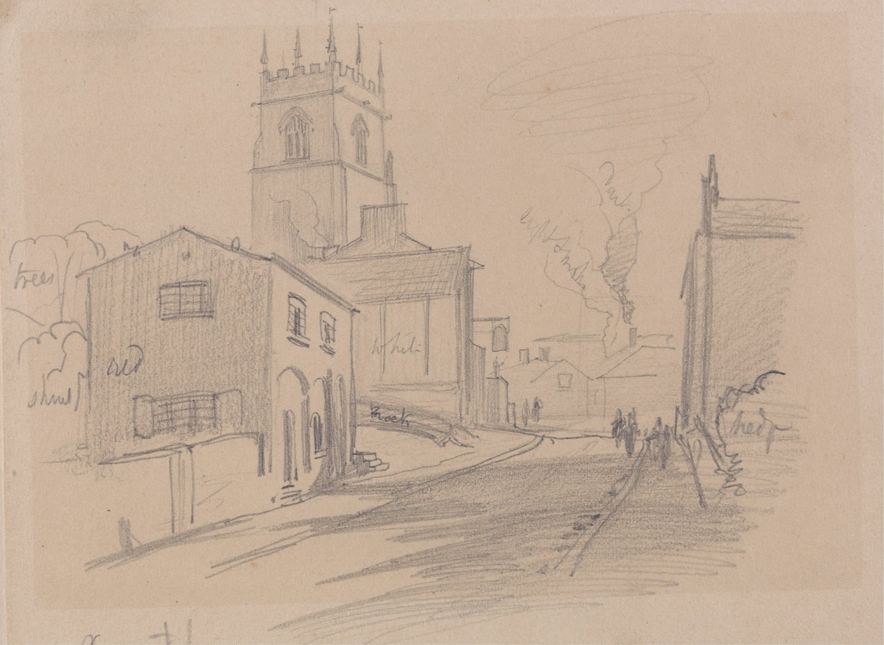 Engelsk Country Town af Edward Lear