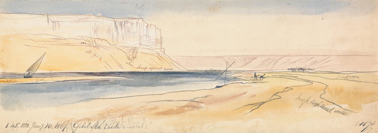 Gebel Sheikh Eredi af Edward Lear