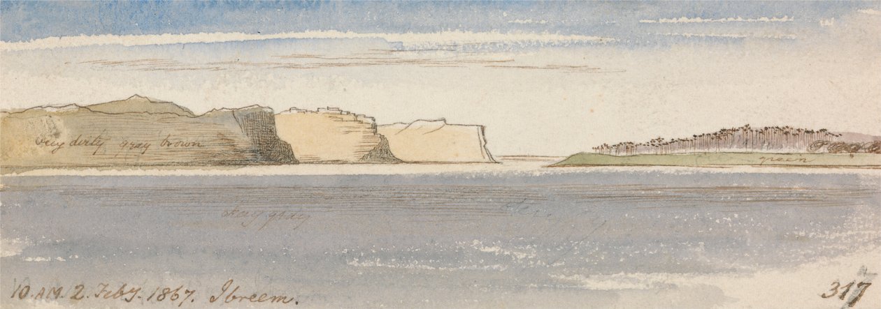 Ibreem, 10-00, 2. februar 1867 (317) af Edward Lear