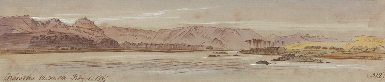 Korosko af Edward Lear