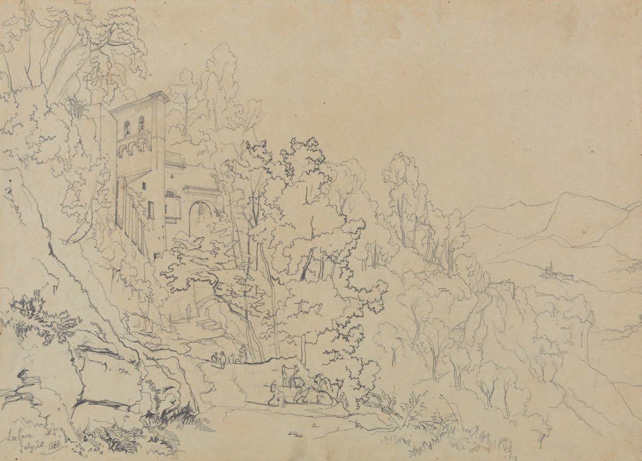 La Cava, 20. juli 1838 af Edward Lear