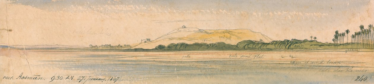 I nærheden af Assouan af Edward Lear