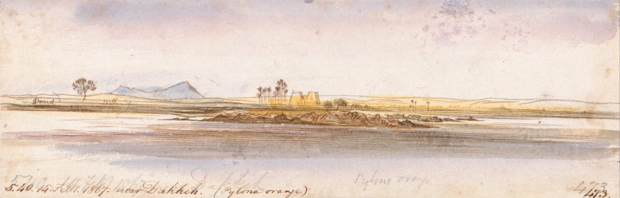 Tæt på Dakkeh af Edward Lear