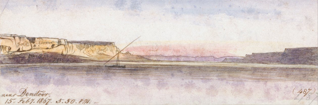I nærheden af Dendour af Edward Lear