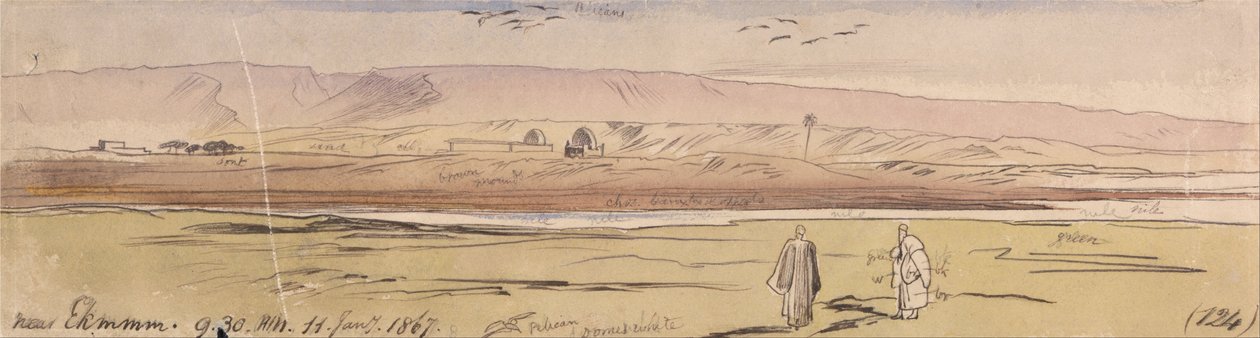 I nærheden af Ekhmim af Edward Lear