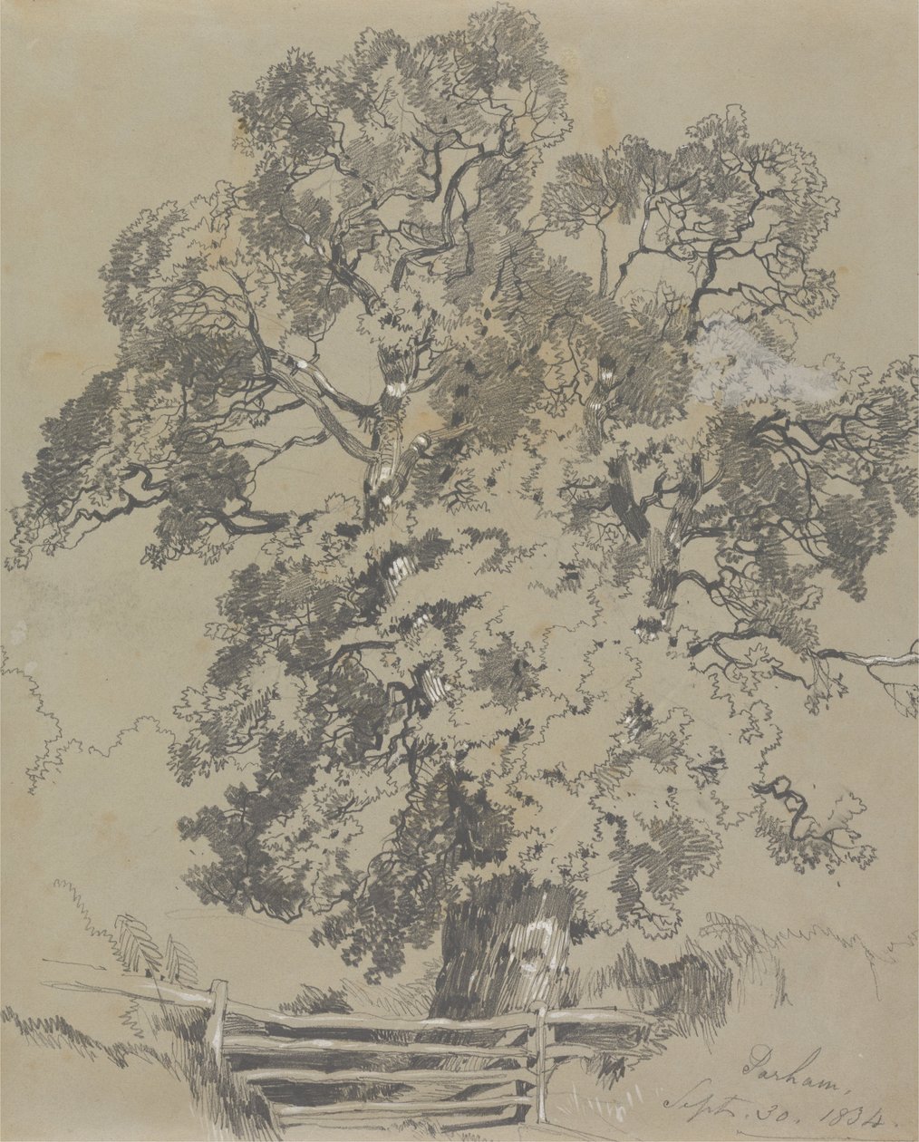Parham, 30. september 1834 af Edward Lear