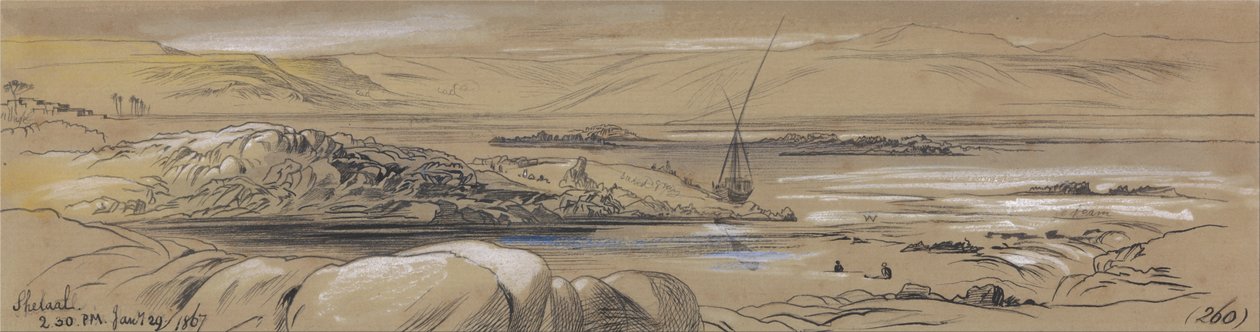 Shelaal, 2-30 am, 29. januar 1867 (260) af Edward Lear