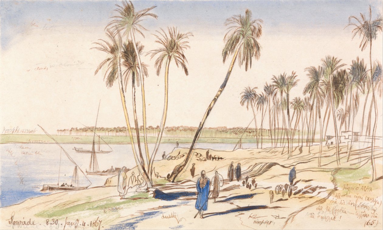 Sowadi, 8-30, 4. januar 1867 (65) af Edward Lear