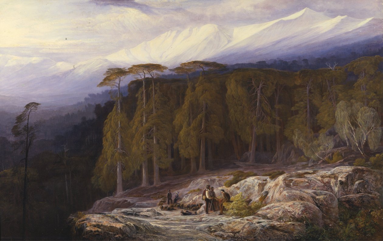 Skoven i Valdoniello, Korsika af Edward Lear