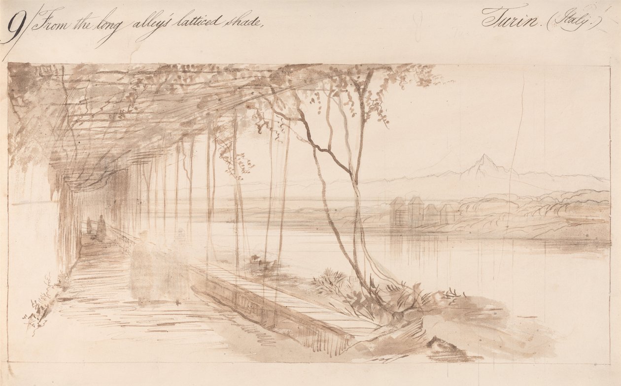 Torino, Italien af Edward Lear