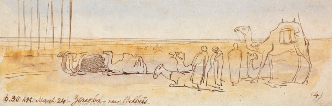 Zereeba, nær Belbeis af Edward Lear