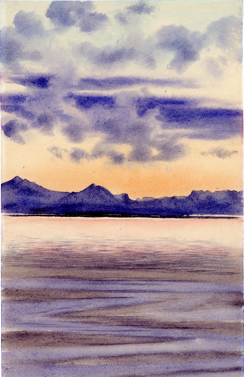 Calm Sea, 1901-04 (wc på papir) af Edward Adrian Wilson