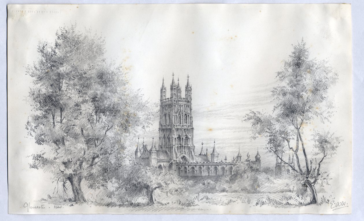 Gloucester Cathedral, 1900 af Edward Adrian Wilson