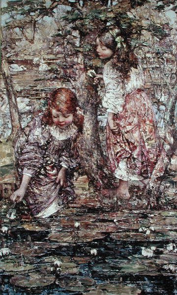 Indsamling af liljer af Edward Atkinson Hornel