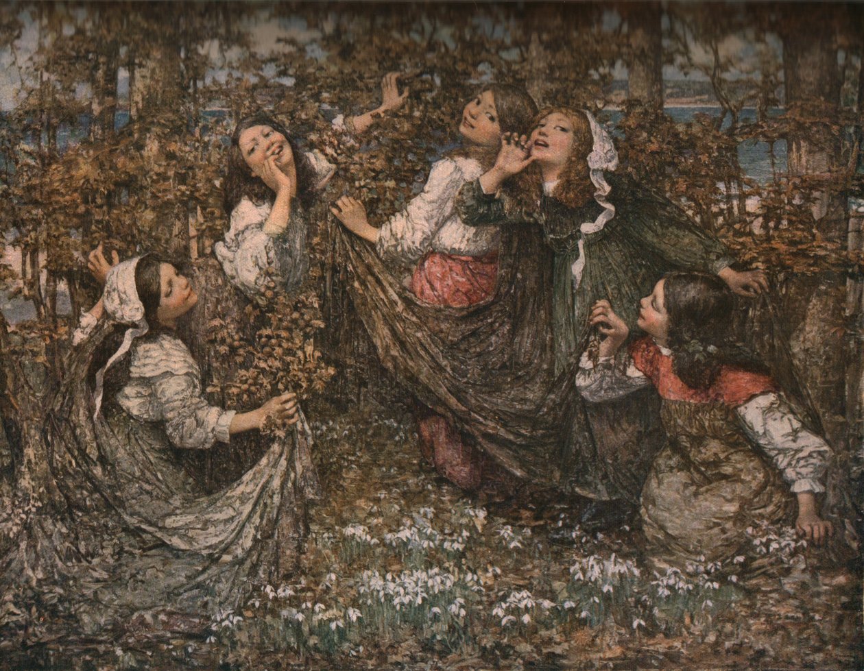 The Earths Awakening, 1909, c1930. af Edward Atkinson Hornel