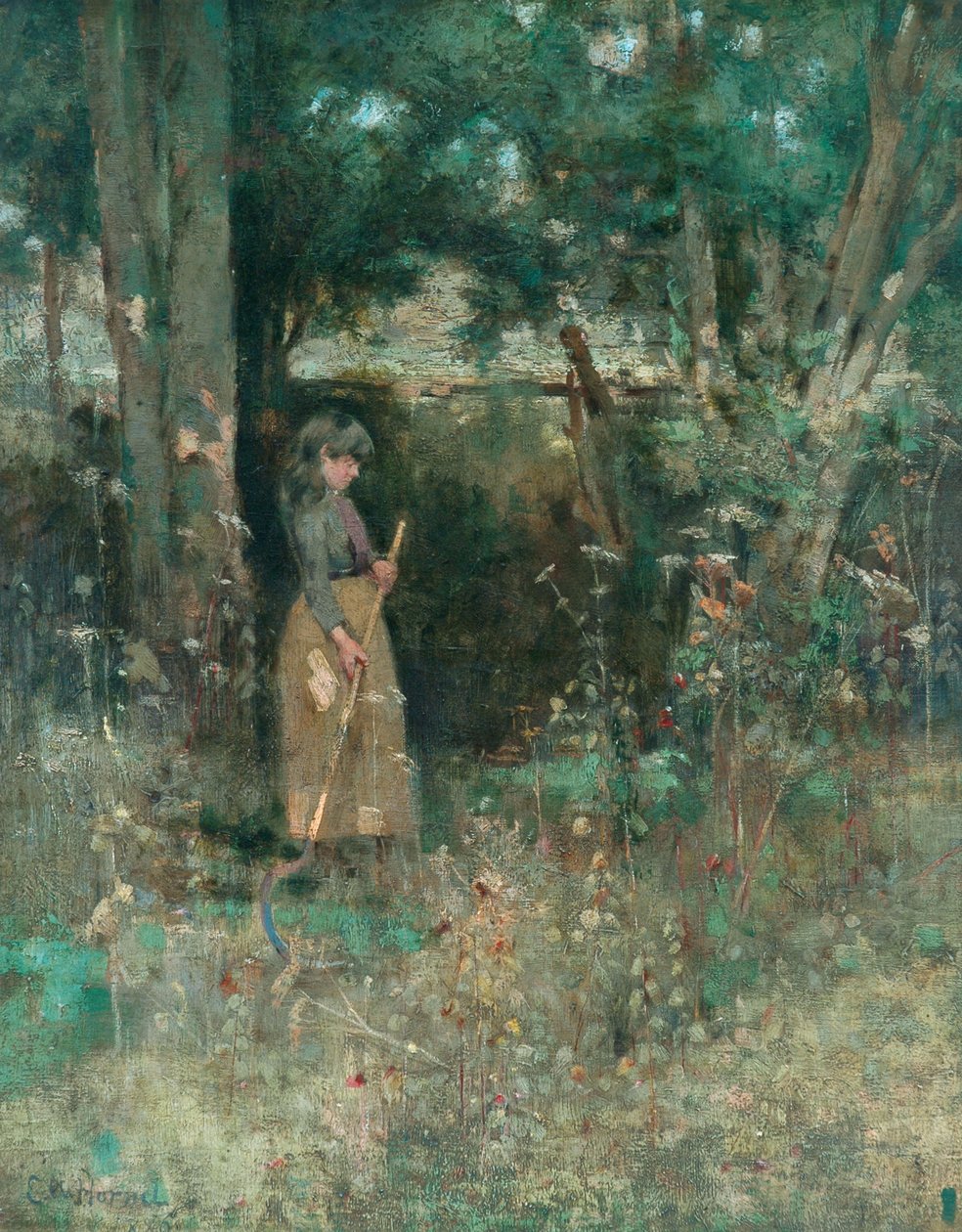 Træhuggeren af Edward Atkinson Hornel